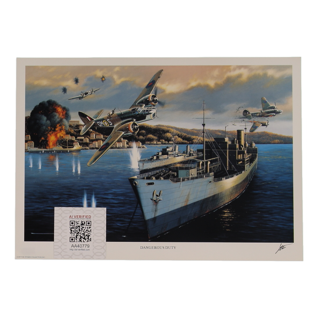 Sir Ivor Broom Signed 11.5x16 "Dangerous Duty" Art Print (AIV) at PristineAuction.com Sir Ivor Broom Signed 11.5x16 "Dangerous Duty" Art Print (AIV) at PristineAuction.com