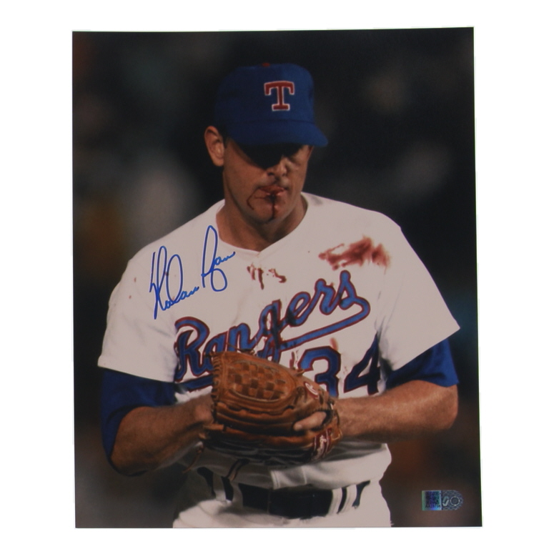 Nolan Ryan Signed Rangers 8x10 Photo (AIV) at PristineAuction.com Nolan Ryan Signed Rangers 8x10 Photo (AIV) at PristineAuction.com