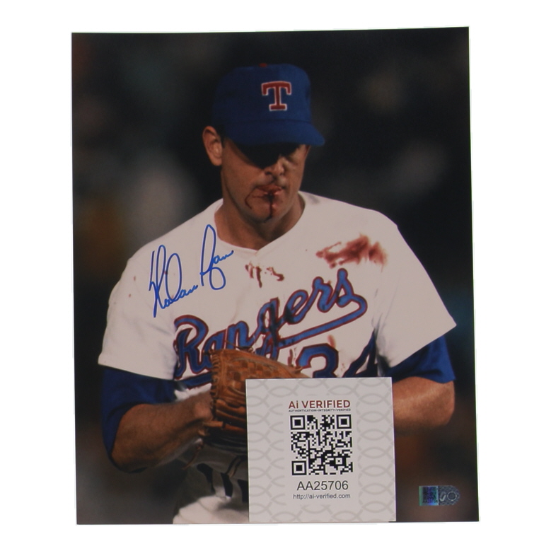 Nolan Ryan Signed Rangers 8x10 Photo (AIV) at PristineAuction.com Nolan Ryan Signed Rangers 8x10 Photo (AIV) at PristineAuction.com