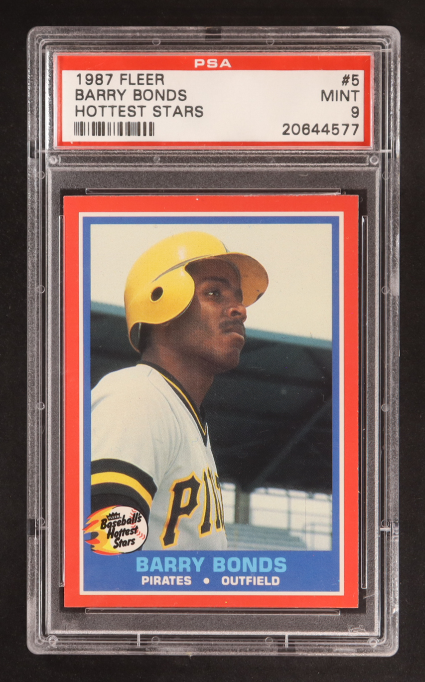 Barry Bonds 1987 Fleer Hottest Stars #5 (PSA 9) at PristineAuction.com Barry Bonds 1987 Fleer Hottest Stars #5 (PSA 9) at PristineAuction.com
