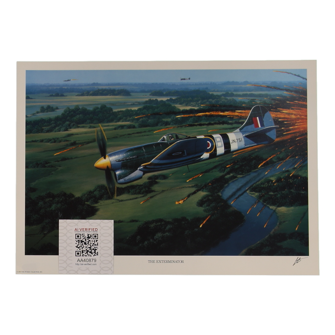 Roland Beamont Signed 11.5x16 "The Exterminator" Art Print (AIV) at PristineAuction.com Roland Beamont Signed 11.5x16 "The Exterminator" Art Print (AIV) at PristineAuction.com