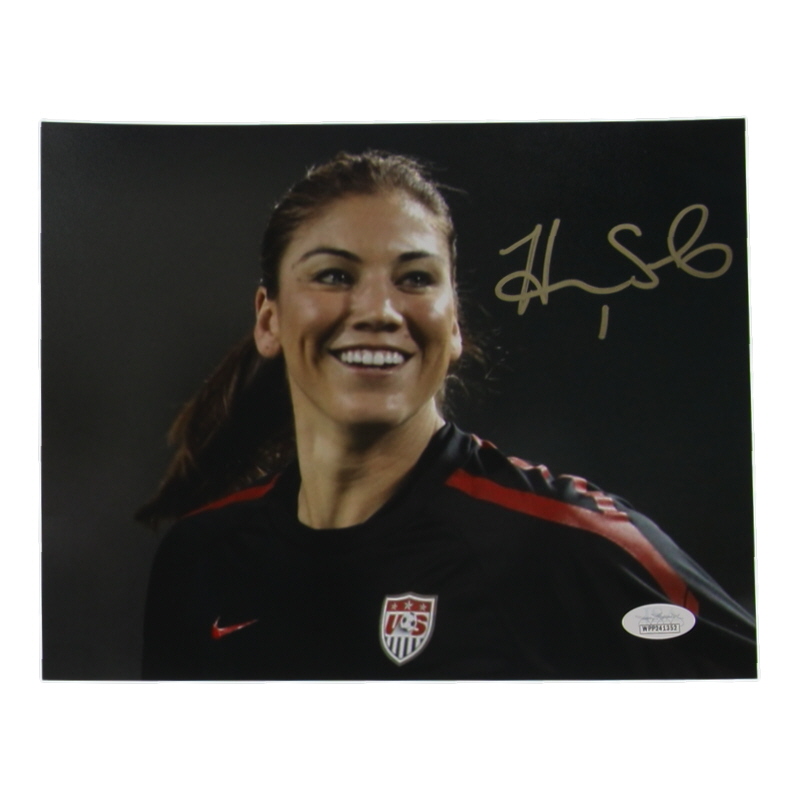 Hope Solo Signed Team USA 8x10 Photo (JSA) at PristineAuction.com Hope Solo Signed Team USA 8x10 Photo (JSA) at PristineAuction.com
