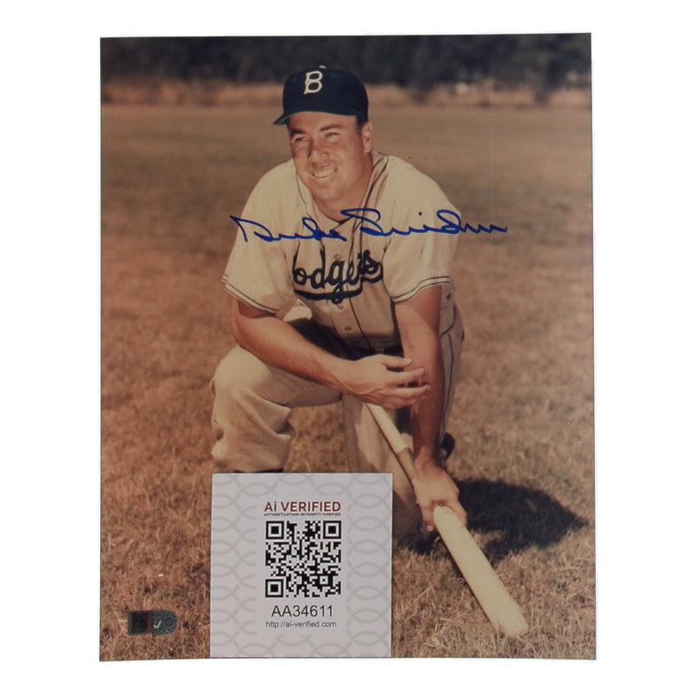 Duke Snider Signed Dodgers 8x10 Photo (AIV) at PristineAuction.com Duke Snider Signed Dodgers 8x10 Photo (AIV) at PristineAuction.com