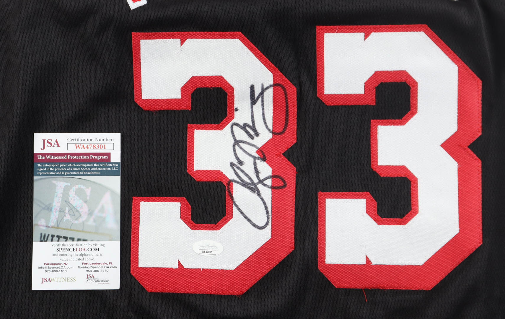 Alonzo Mourning Signed Jersey (JSA) at PristineAuction.com Alonzo Mourning Signed Jersey (JSA) at PristineAuction.com