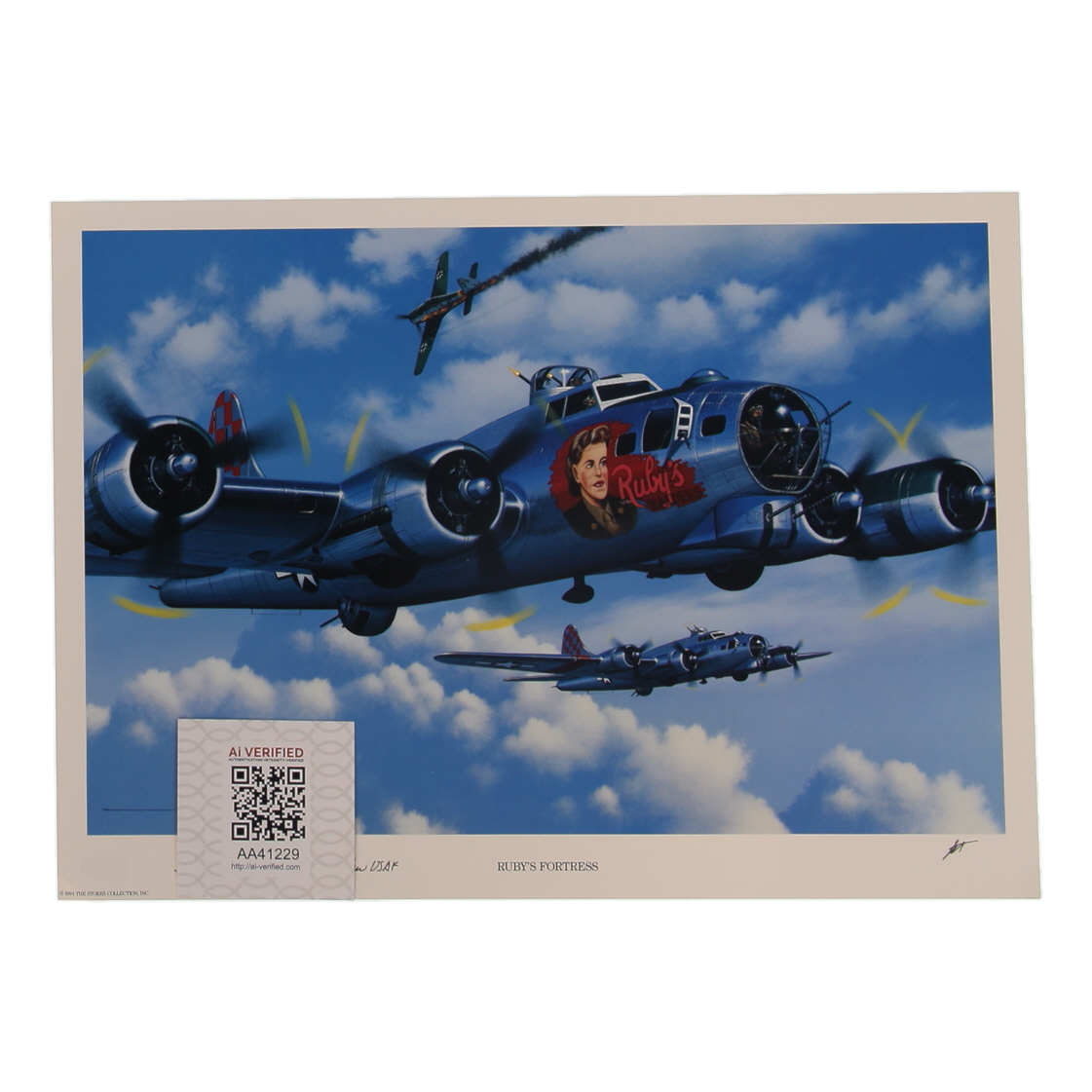 Carl Peterson Signed 11.5x16 "Ruby's Fortress" Art Print With Rank Inscription (AIV) at PristineAuction.com Carl Peterson Signed 11.5x16 "Ruby's Fortress" Art Print With Rank Inscription (AIV) at PristineAuction.com