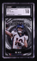 Bo Nix 2024 Topps Finest Debuts #D-6 RC (CGC 10) at PristineAuction.com