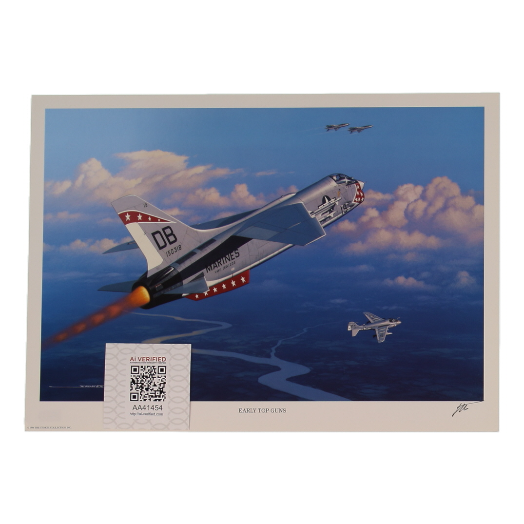 Peter Drax Williams Signed 11.5x16 "Early Top Guns" Art Print (AIV) at PristineAuction.com Peter Drax Williams Signed 11.5x16 "Early Top Guns" Art Print (AIV) at PristineAuction.com
