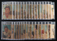 Complete Set of (32) BGS Graded 1967 Topps Posters Inserts (BGS 2-6) with Mickey Mantle #6 (BGS 3), Roberto Clemente #11 (BGS 5), Willie Mays #12 (BGS 3.5), Hank Aaron #15 (BGS 4) at PristineAuction.com
