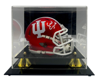 Curt Cignetti Signed Indiana Hoosiers Speed Mini Helmet with Display Case (Beckett) at PristineAuction.com