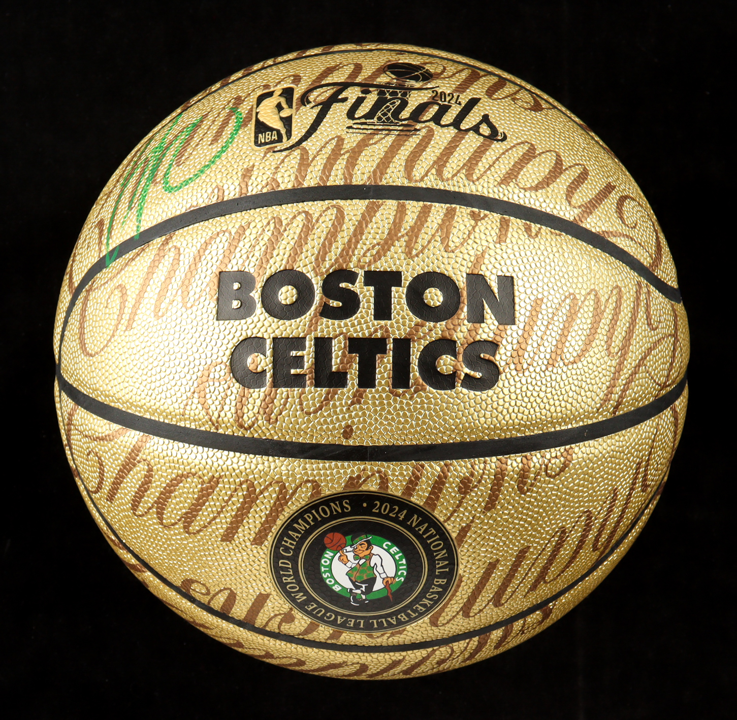 Jayson Tatum Signed Celtics 2024 NBA Champions Logo Basketball (Fanatics) at PristineAuction.com Jayson Tatum Signed Celtics 2024 NBA Champions Logo Basketball (Fanatics) at PristineAuction.com