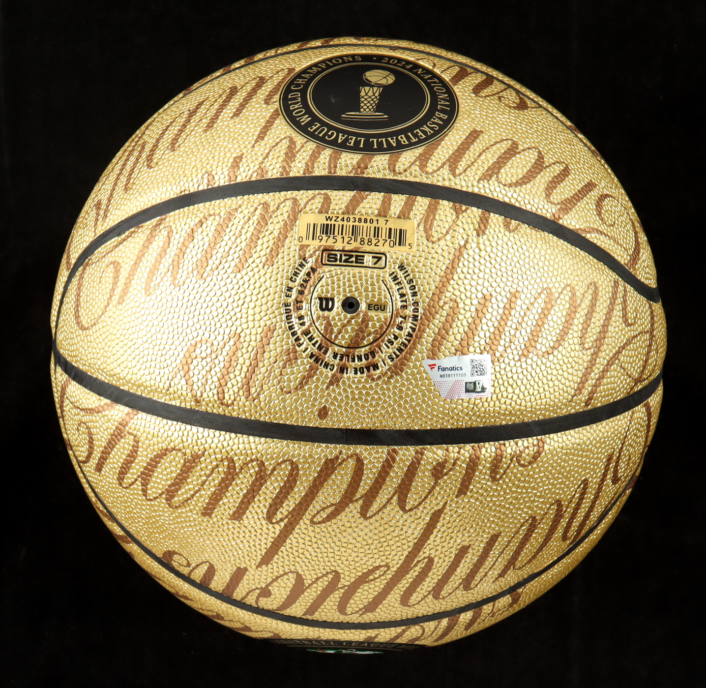 Jayson Tatum Signed Celtics 2024 NBA Champions Logo Basketball (Fanatics) at PristineAuction.com Jayson Tatum Signed Celtics 2024 NBA Champions Logo Basketball (Fanatics) at PristineAuction.com