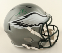 A. J. Brown Signed Eagles Full-Size Flash Alternate Speed Helmet (Beckett) at PristineAuction.com