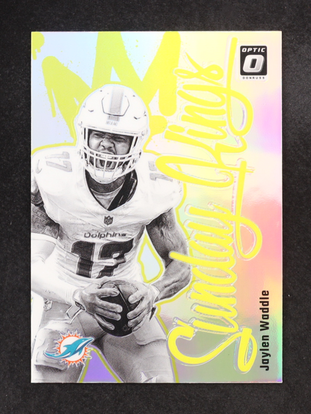 Jaylen Waddle 2024 Panini Donruss Optic Sunday Kings #14 at PristineAuction.com Jaylen Waddle 2024 Panini Donruss Optic Sunday Kings #14 at PristineAuction.com