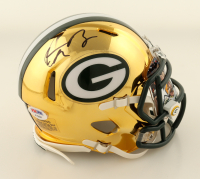 Aaron Rodgers Signed Packers Chrome Alternate Speed Mini Helmet with Visor (PSA) at PristineAuction.com