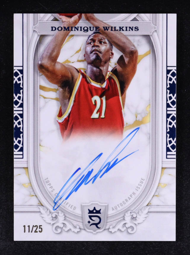 Dominique Wilkins 2023-24 Topps Royalty Superior Signatures Blue #SSDW 11/25 at PristineAuction.com Dominique Wilkins 2023-24 Topps Royalty Superior Signatures Blue #SSDW 11/25 at PristineAuction.com