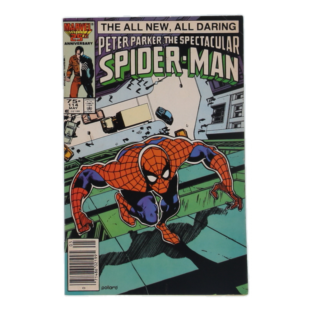 1986 "The Spectacular Spider-Man" Issue #114 Marvel Comic Book at PristineAuction.com