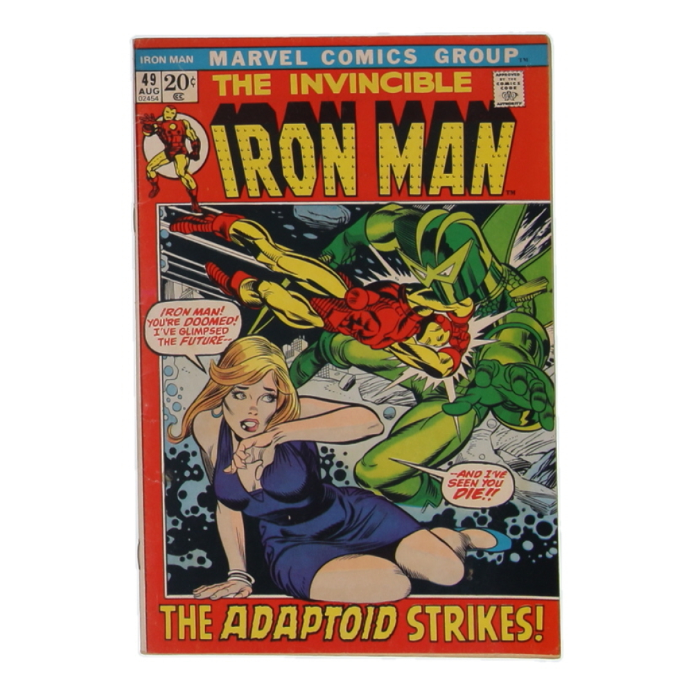 1972 "The Invincible Iron Man" Issue #49 Marvel Comic Book at PristineAuction.com