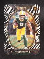 Christian Watson 2022 Select Prizm Zebra Die Cut #53 RC at PristineAuction.com