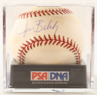 Jim Bibby Signed OML Baseball with Display Case (PSA | Autograph Grade 9) at PristineAuction.com