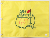 Vijay Singh Signed 2014 Masters Pin Flag (JSA) at PristineAuction.com