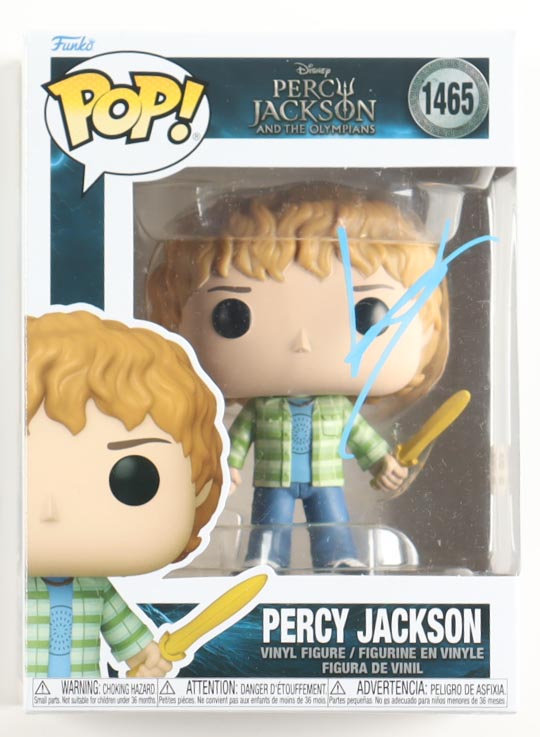 Walker Scobell Signed "Percy Jackson and the Olympians" #1465 Percy Jackson Funko Pop! Vinyl Figure (PSA) at PristineAuction.com Walker Scobell Signed "Percy Jackson and the Olympians" #1465 Percy Jackson Funko Pop! Vinyl Figure (PSA) at PristineAuction.com
