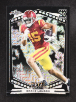 Drake London 2022 Leaf Metal Draft Black Mojo #B-DL1 RC at PristineAuction.com