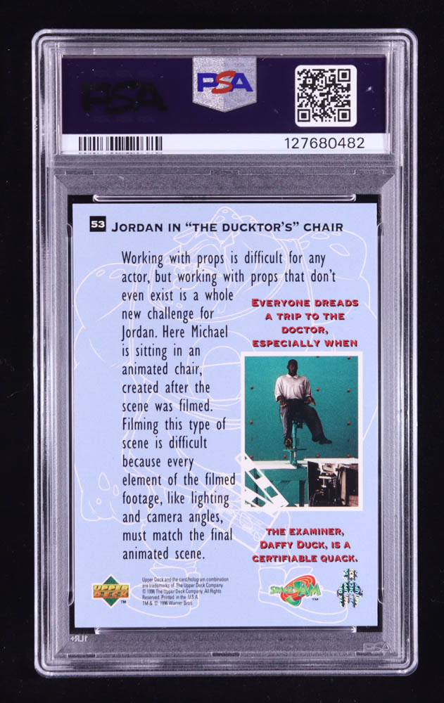 Michael Jordan 1996-97 Upper Deck Space Jam #53 (PSA 8) at PristineAuction.com Michael Jordan 1996-97 Upper Deck Space Jam #53 (PSA 8) at PristineAuction.com