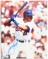Juan Gonzalez Signed Rangers 8x10 Photo (Beckett) at PristineAuction.com