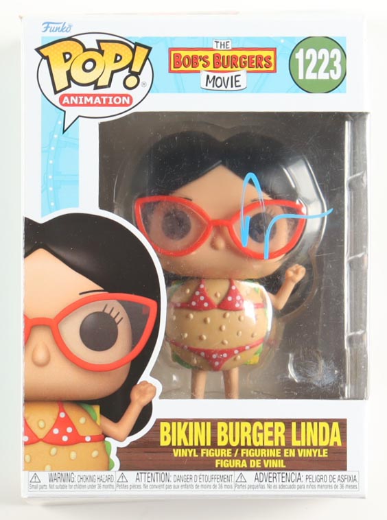 John Roberts Signed "The Bob's Burgers Movie" #1223 Bikini Burger Linda Funko Pop! Vinyl Figure (ACOA) at PristineAuction.com John Roberts Signed "The Bob's Burgers Movie" #1223 Bikini Burger Linda Funko Pop! Vinyl Figure (ACOA) at PristineAuction.com