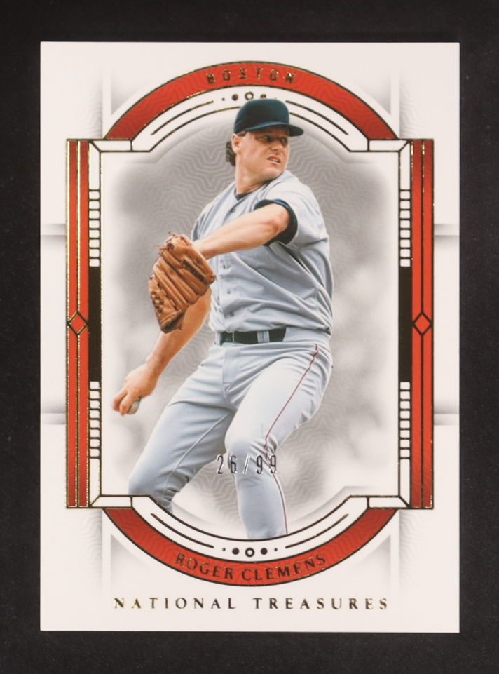 Roger Clemens 2024 Panini National Treasures #55 #26/99 at PristineAuction.com Roger Clemens 2024 Panini National Treasures #55 #26/99 at PristineAuction.com