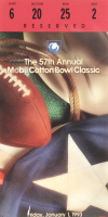 1993 Original Cotton Bowl Game Ticket at PristineAuction.com