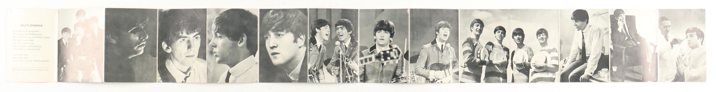1964 "Beatles: Ringo, John, George, Paul" Original Vintage Photograph Booklet at PristineAuction.com 1964 "Beatles: Ringo, John, George, Paul" Original Vintage Photograph Booklet at PristineAuction.com