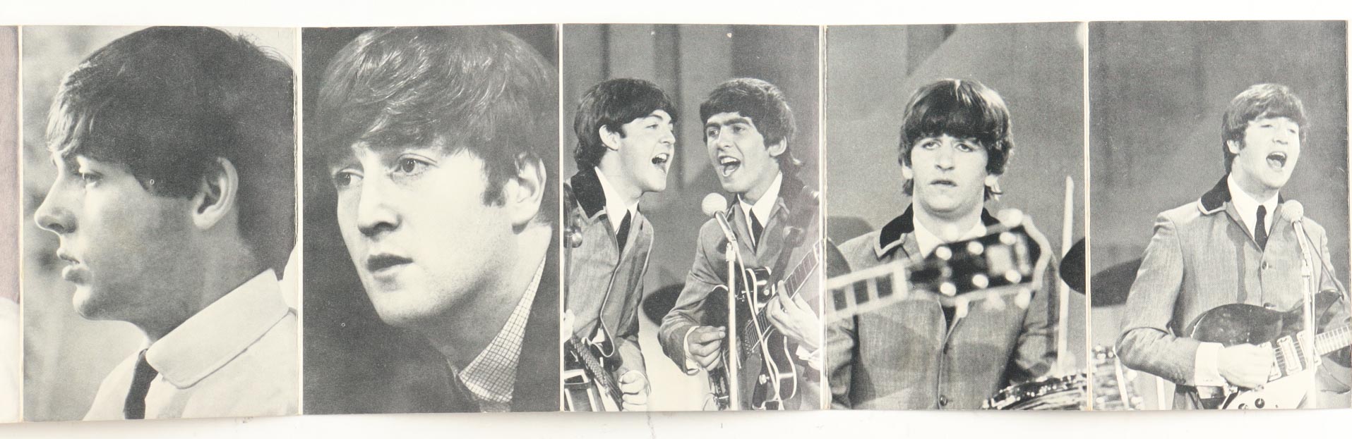 1964 "Beatles: Ringo, John, George, Paul" Original Vintage Photograph Booklet at PristineAuction.com 1964 "Beatles: Ringo, John, George, Paul" Original Vintage Photograph Booklet at PristineAuction.com