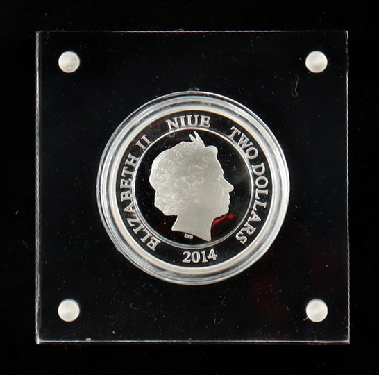 Disney "Pluto" 2014 Niue 1 Oz. .999 Fine Silver Colorized Coin at PristineAuction.com Disney "Pluto" 2014 Niue 1 Oz. .999 Fine Silver Colorized Coin at PristineAuction.com