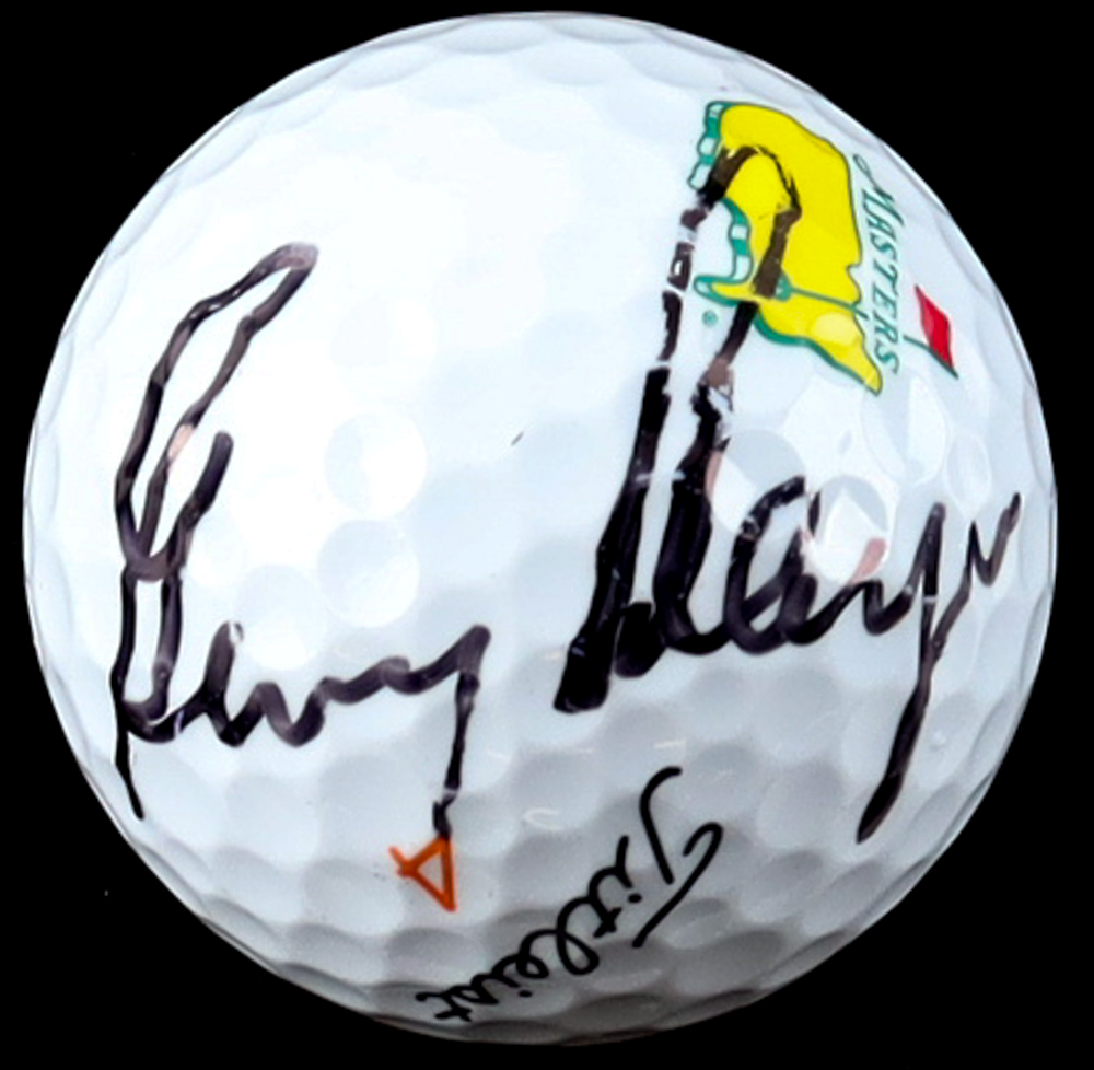 Gary Player Signed Masters Logo Golf Ball (Beckett) at PristineAuction.com Gary Player Signed Masters Logo Golf Ball (Beckett) at PristineAuction.com