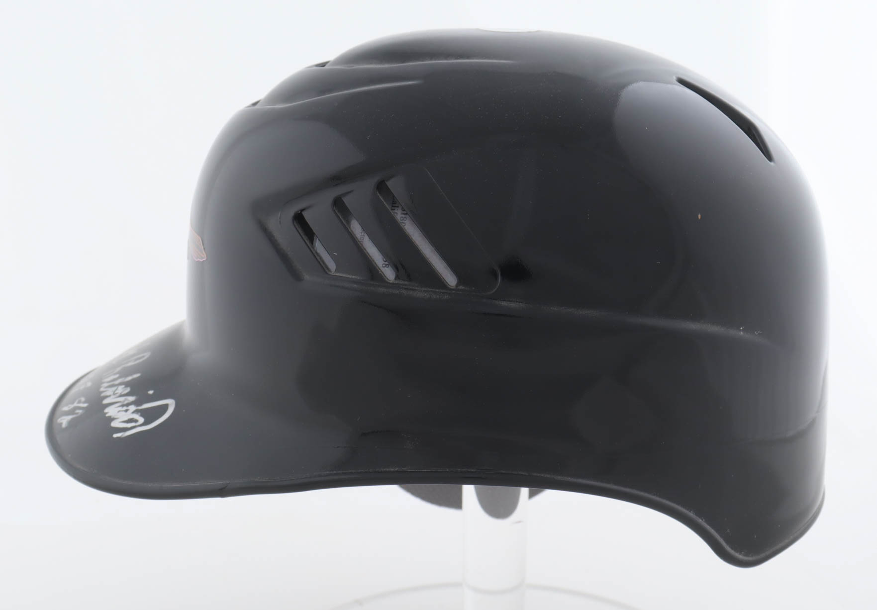 Frank Robinson Signed Orioles Full-Size Authentic On-Field Batting Helmet Inscribed "HOF 81" (PSA) at PristineAuction.com Frank Robinson Signed Orioles Full-Size Authentic On-Field Batting Helmet Inscribed "HOF 81" (PSA) at PristineAuction.com