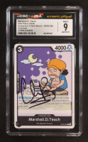 Chris Rager Signed 2024 One Piece Card Game Emperors in New World Marshall D. Teach #OP09-092 (CGC 9 | Autograph Graded CGC 9) at PristineAuction.com
