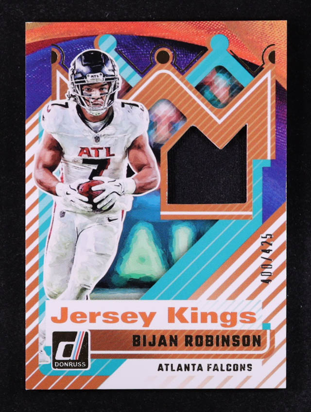 Bijan Robinson 2024 Donruss Jersey Kings #17 #400/425 at PristineAuction.com Bijan Robinson 2024 Donruss Jersey Kings #17 #400/425 at PristineAuction.com