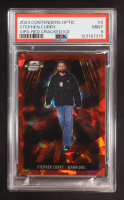 Stephen Curry 2023-24 Panini Contenders Optic VIP's Red Cracked Ice #2 (PSA 2) at PristineAuction.com