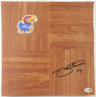 Nick Collison Signed Kansas Jayhawks Logo 12x12 Floor Piece (JSA) at PristineAuction.com