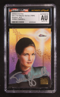 Terry Farrell Signed 1994 Jaidzia and Dax Star Trek Master Series Skybox #13 (CGC | Autograph Graded CGC 10) at PristineAuction.com
