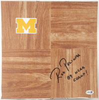 Rob Pelinka Signed Michigan Wolverines Logo 12x12 Floor Piece Inscribed "89 NCAA Champ!" (JSA) at PristineAuction.com