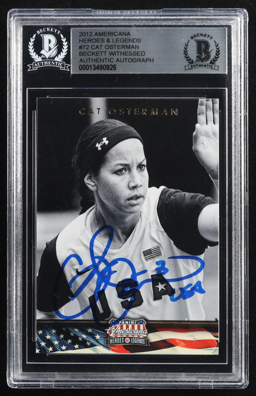 Cat Osterman Signed 2012 Americana Heroes and Legends #72 "USA" (BGS) at PristineAuction.com Cat Osterman Signed 2012 Americana Heroes and Legends #72 "USA" (BGS) at PristineAuction.com