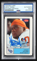 Vince Young Signed 2006 Fleer Fresh Faces #FRVY RC (PSA) at PristineAuction.com