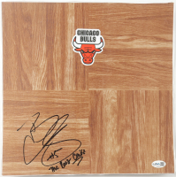 Carlos Boozer Signed Bulls Logo 12x12 Floor Piece Inscribed "The Booze Cruise" (JSA) at PristineAuction.com