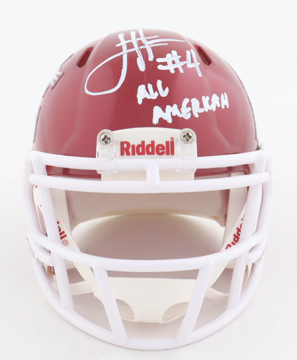 Jason Hanson Signed Washington State Cougars Speed Mini Helmet Inscribed "All American" (JSA) at PristineAuction.com Jason Hanson Signed Washington State Cougars Speed Mini Helmet Inscribed "All American" (JSA) at PristineAuction.com