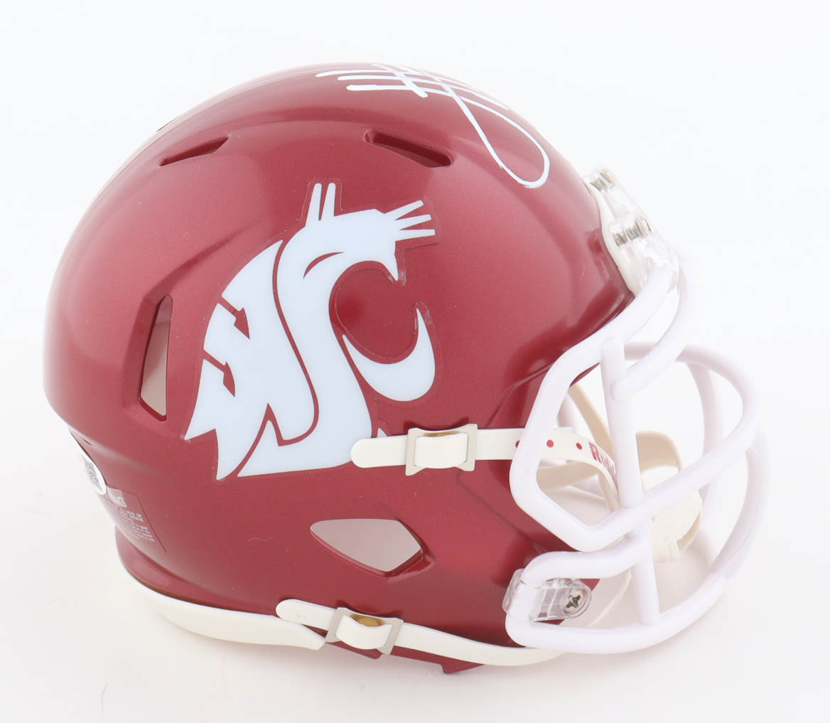 Jason Hanson Signed Washington State Cougars Speed Mini Helmet Inscribed "All American" (JSA) at PristineAuction.com Jason Hanson Signed Washington State Cougars Speed Mini Helmet Inscribed "All American" (JSA) at PristineAuction.com