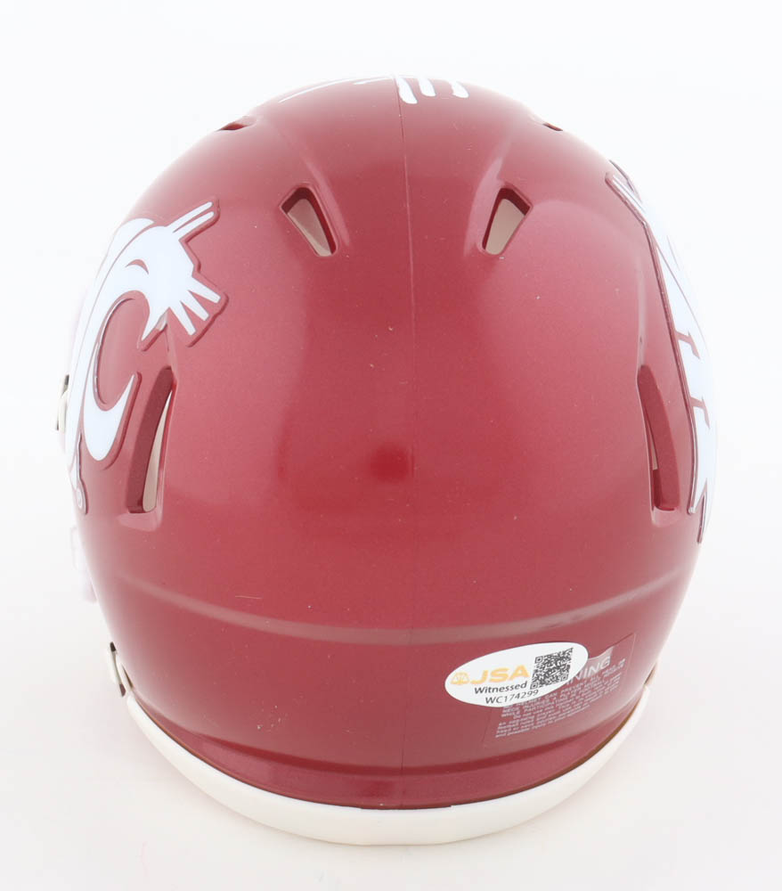 Jason Hanson Signed Washington State Cougars Speed Mini Helmet Inscribed "All American" (JSA) at PristineAuction.com Jason Hanson Signed Washington State Cougars Speed Mini Helmet Inscribed "All American" (JSA) at PristineAuction.com