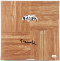 Dylan Harper Signed Spurs Logo 12x12 Floor Piece (JSA) at PristineAuction.com
