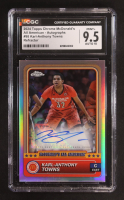 Karl-Anthony Towns 2024 Topps Chrome McDonald's All American Autographs Refractor #98 (CGC 9.5| Autograph Graded CGC 10) at PristineAuction.com